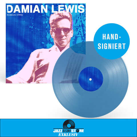 Mission Creep von Damian Lewis - Process Blue Vinyl LP + Signed Art Card jetzt im JazzEcho Store