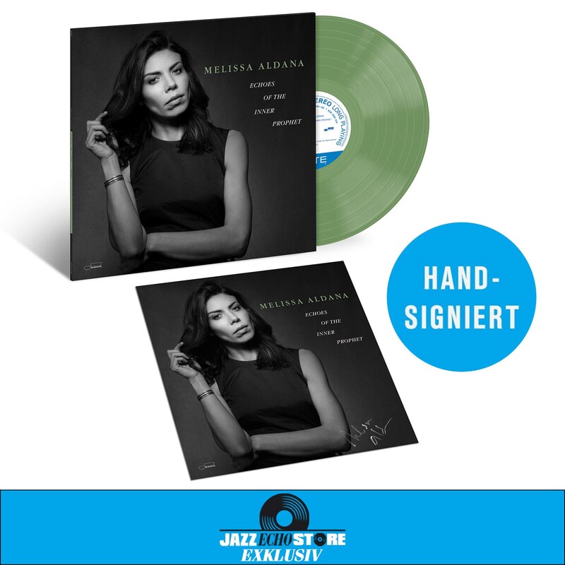 Echoes of the Inner Prophet by Melissa Aldana - Exclusive Olive Vinyl + signed Art Card - shop now at JazzEcho store