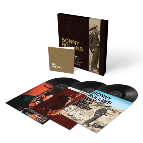 Go West!: The Contemporary Records Albums von Sonny Rollins - 3 Vinyl-Box jetzt im JazzEcho Store