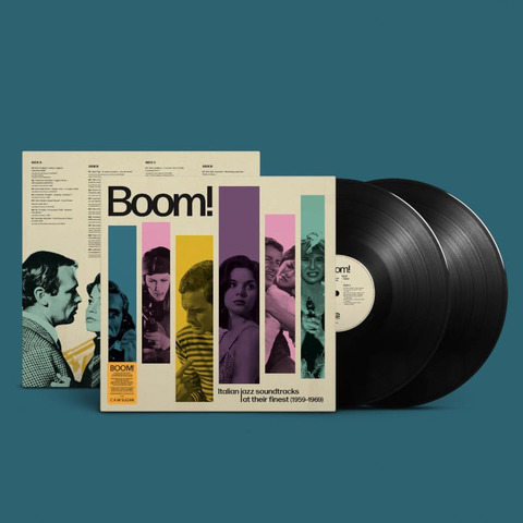 Boom! Italian Jazz Soundtracks At Their Finest (1959-1969) von Various Artists - 2LP jetzt im JazzEcho Store