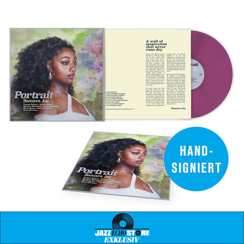 Portrait by Samara Joy - LP - Exclusive Colored Opaque Orchid Vinyl + Signed Art Card - shop now at JazzEcho store