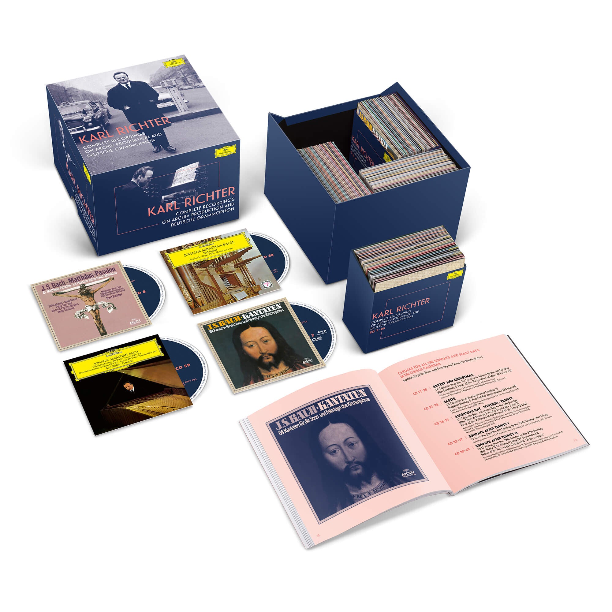 Karl Richter Complete Recordings On Archiv & DG (97 CDs & 3 BluRay Audio) - Ltd. Edition Boxset 127059