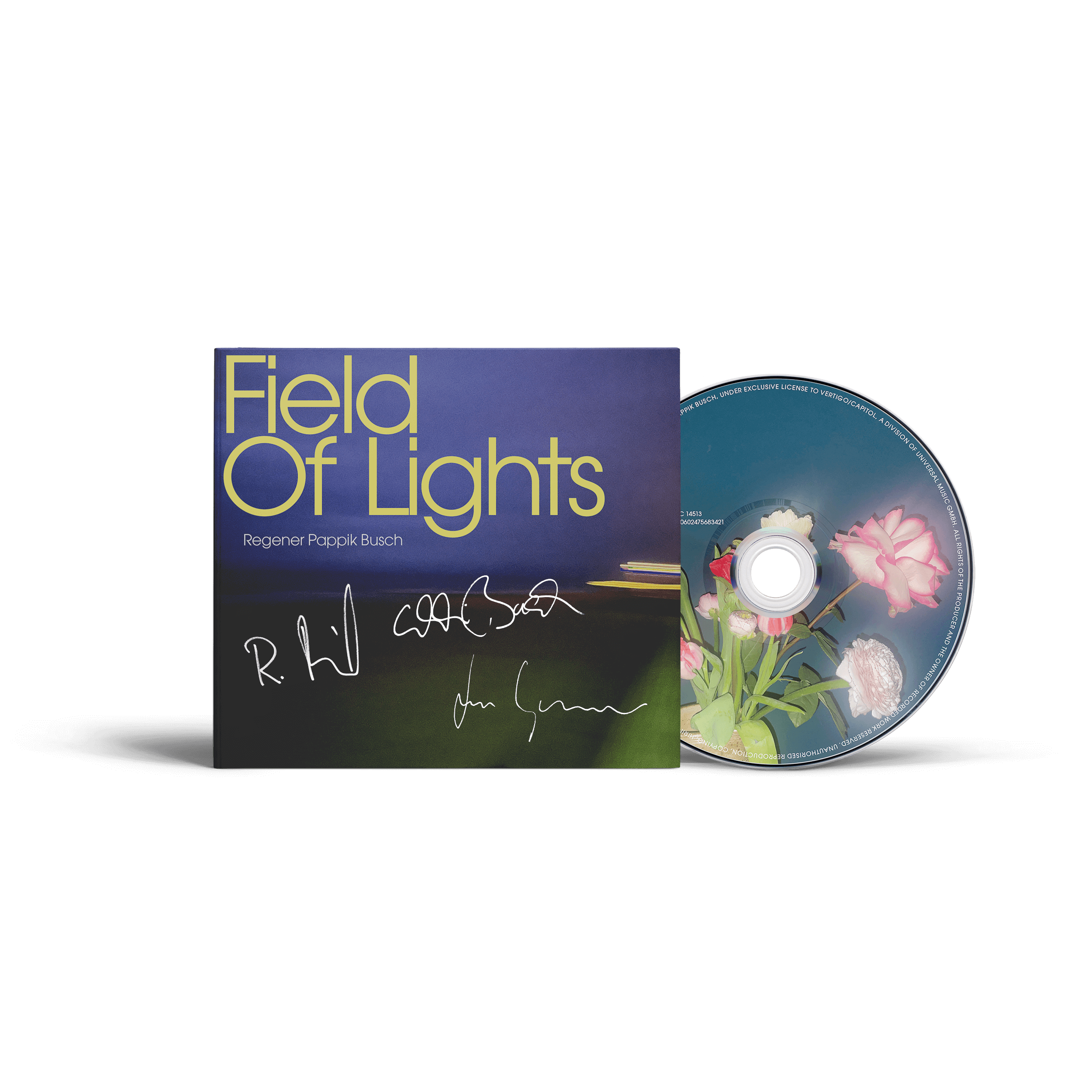 Regener Pappik Busch Fields Of Lights Ltd. signierte CD im Mintpack 399130